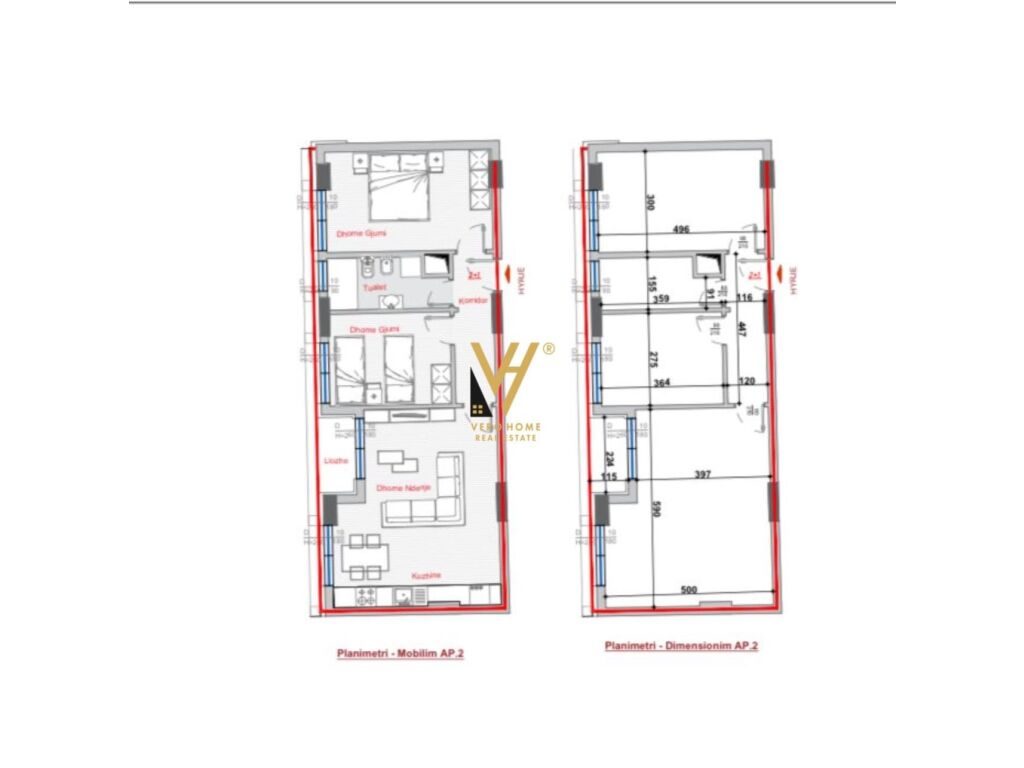 Shitet Apartament 2+1+ballkon te Stacioni i Trenit , Bulevardi i Ri 90 m2 1
