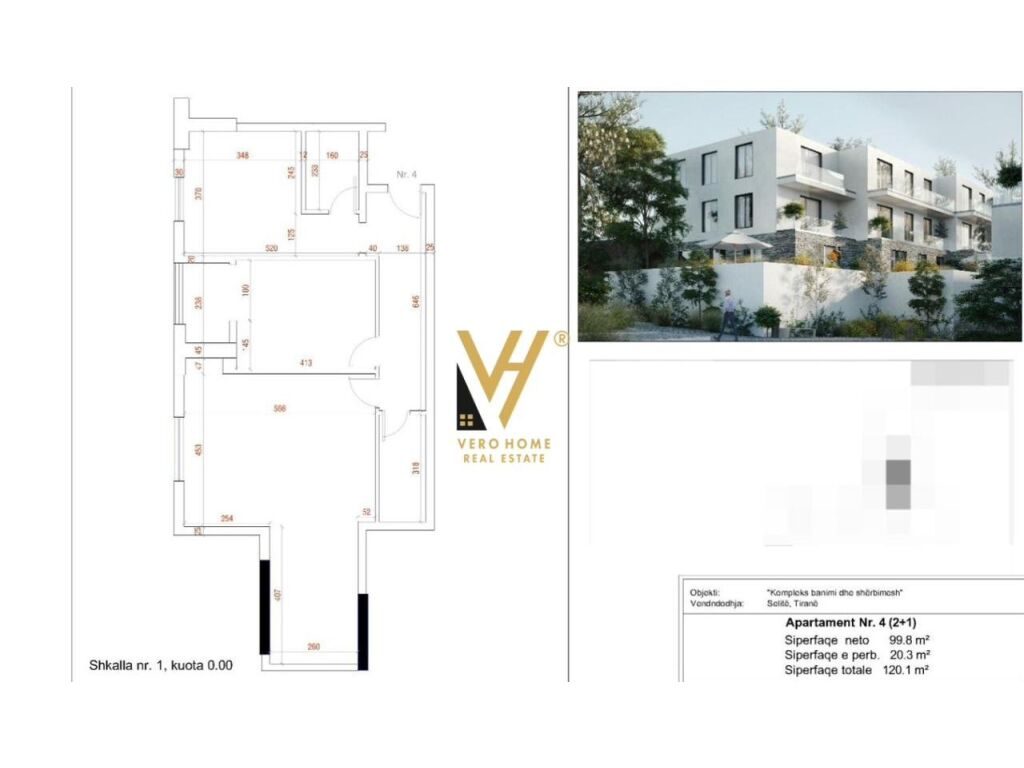 Shitet Apartament 2+1 ne Selite 120 m2