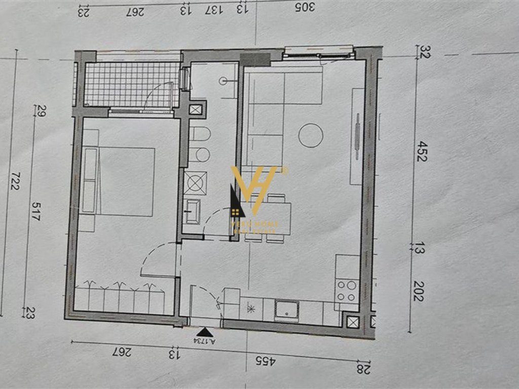 SHITET APARTAMENT 1+1+BLK TE OXA, FRESK 93.000 EURO 4
