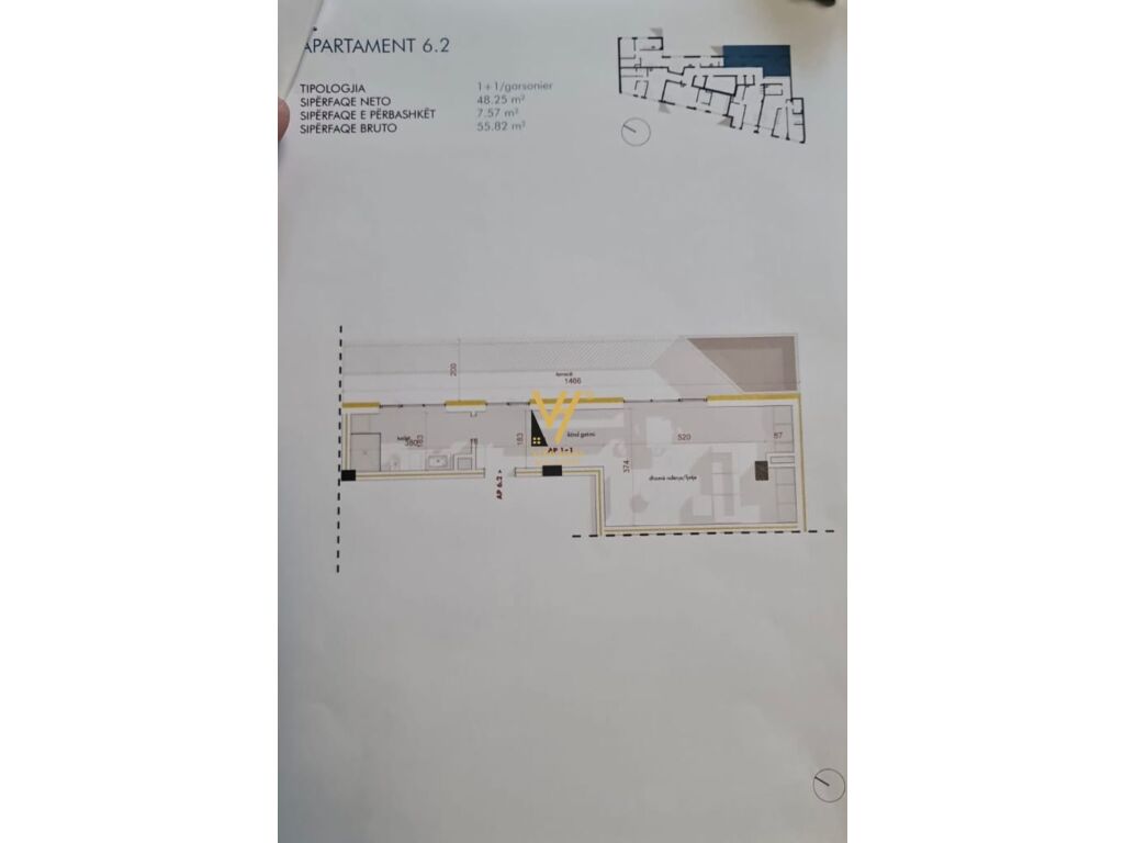 Shitet Apartament 1+1+verande te Rruga Hoxha Tahsim 86 m2