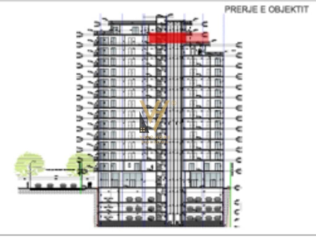 Shitet Apartament 2+1+verande te Ish Ekspozit Sot 107 m2 2