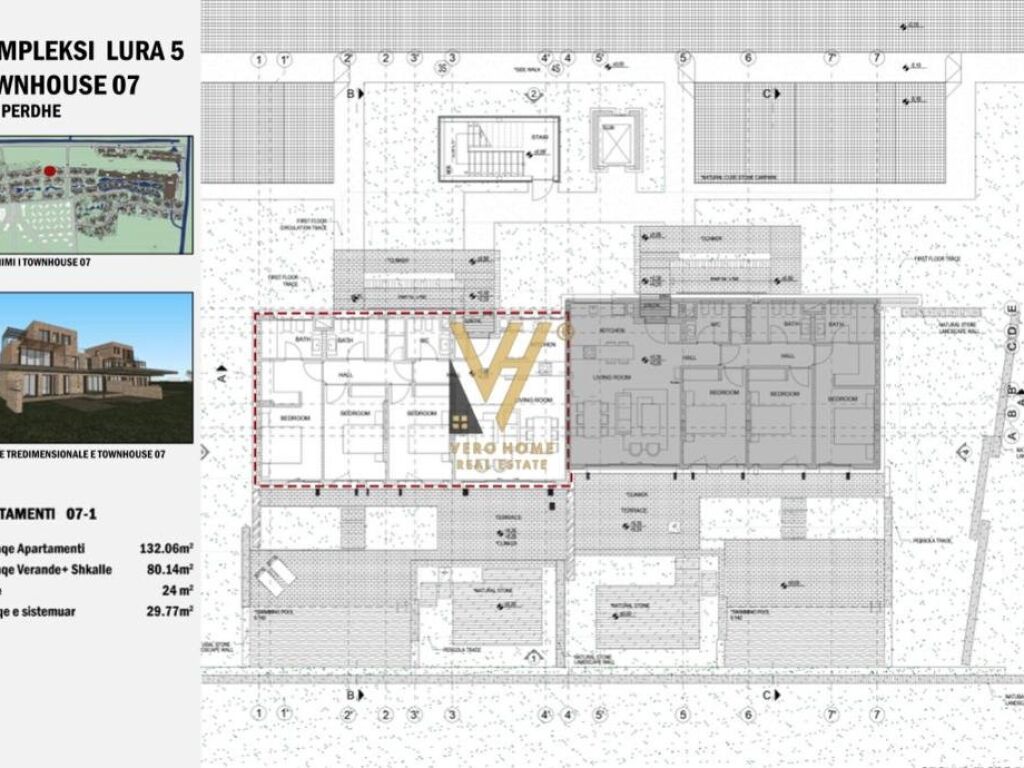 Shitet apartament 3+1+2 te Gjiri i Lalezit 132.06 m2