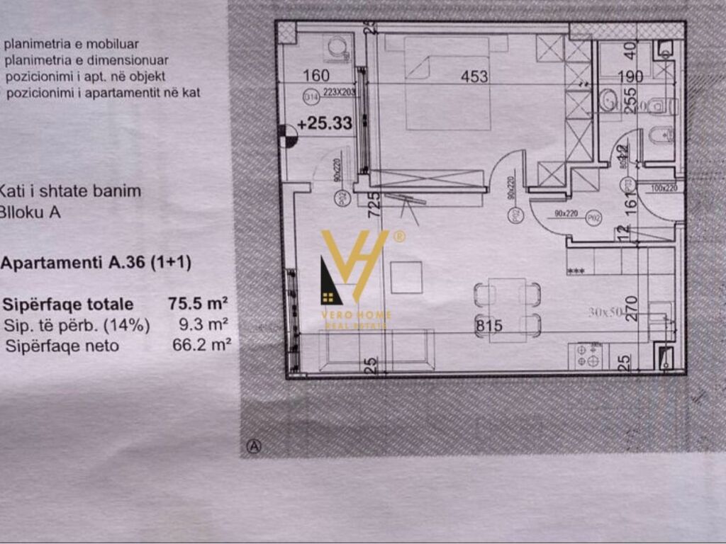 Shitet Apartament 1+1+ballkon te Amerikan 2 75 m2