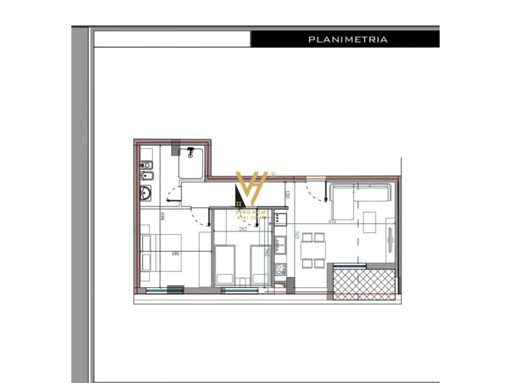 Shitet Apartament 2+1+2+ballkon te Kodra e Diellit 1 , 90 m2 4