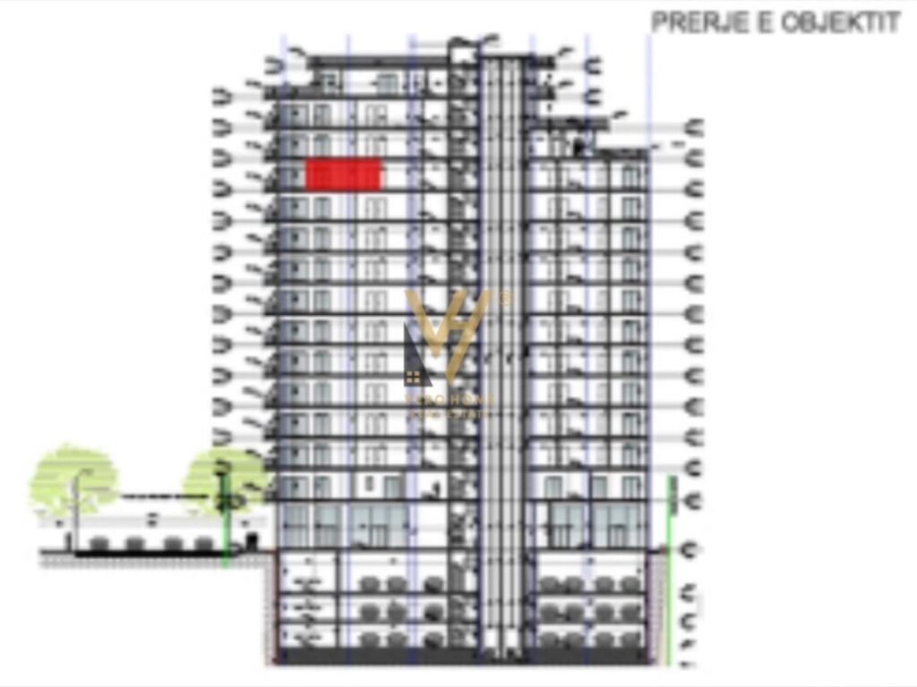 Shitet apartament 1+1+verande te Ish Ekspozita Sot 99 m2