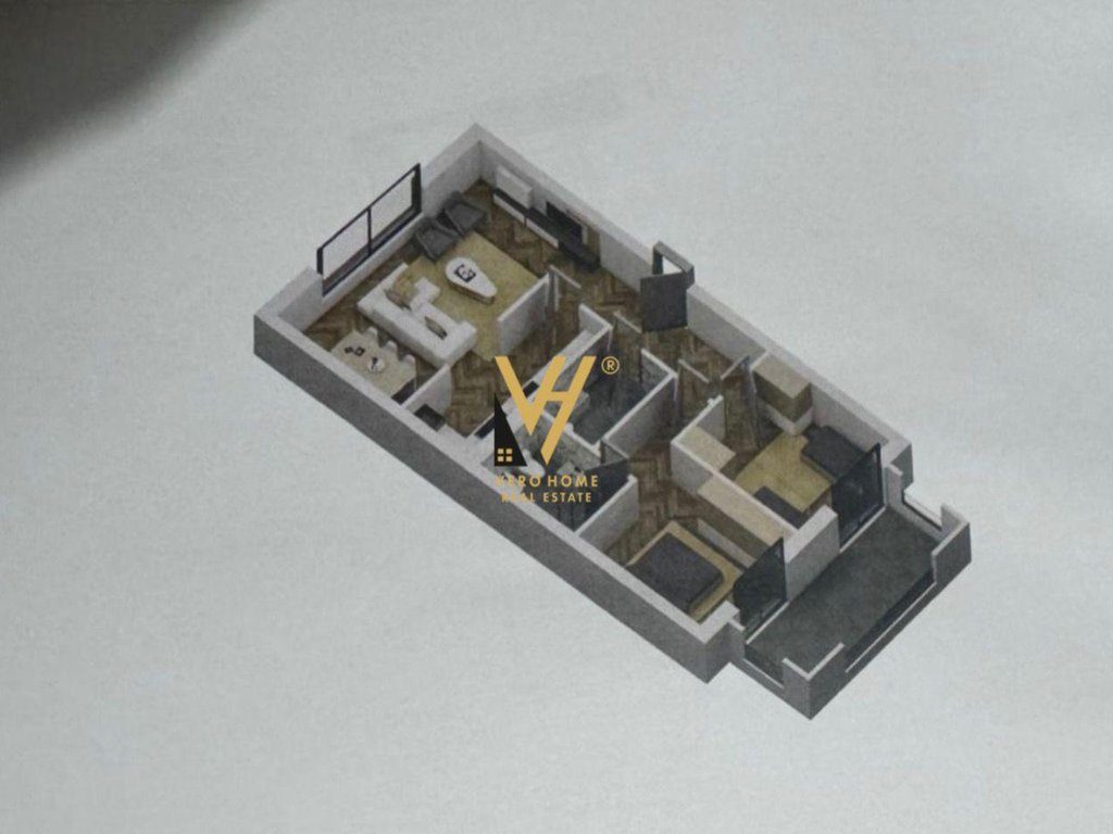 SHITET APARTAMENT 2+1+2 BLK TE KOPSHTI ZOOLOGJIK 245.500 EURO 1