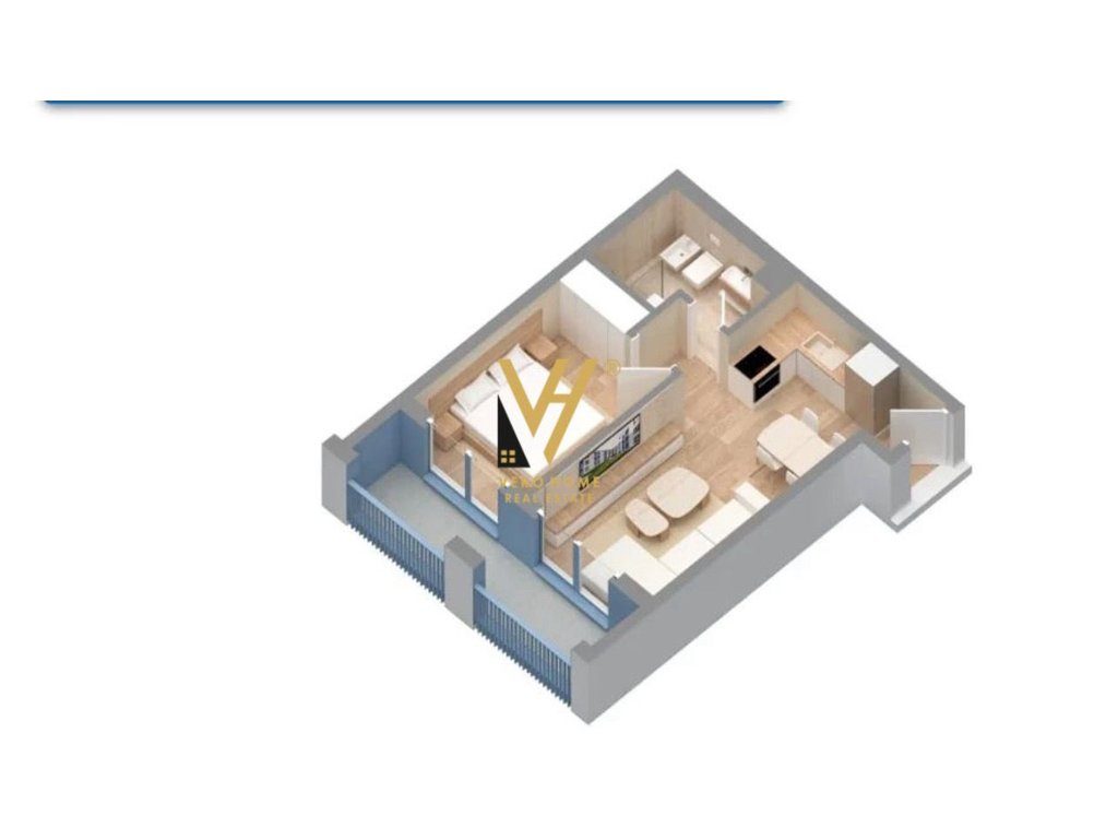 SHITET APARTAMENT 1+1+BLK TEK OXA, FRESK 92.000 EURO 2