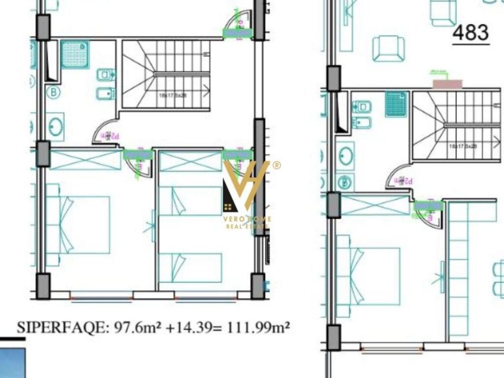 Shitet duplex te Rruga Ndre Mjeda 278 m2