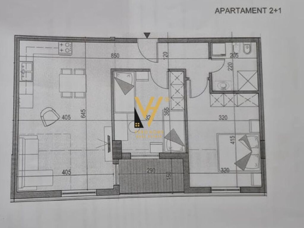 Shitet Apartament 2+1+ballkon te Univers City 89 m2