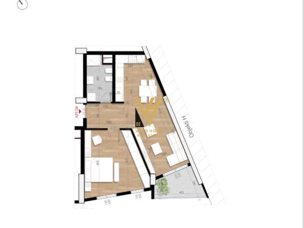 SHITET APARTAMENT 1+1+BLK TE KOMPLEKSI TURDIU 190.000 EURO