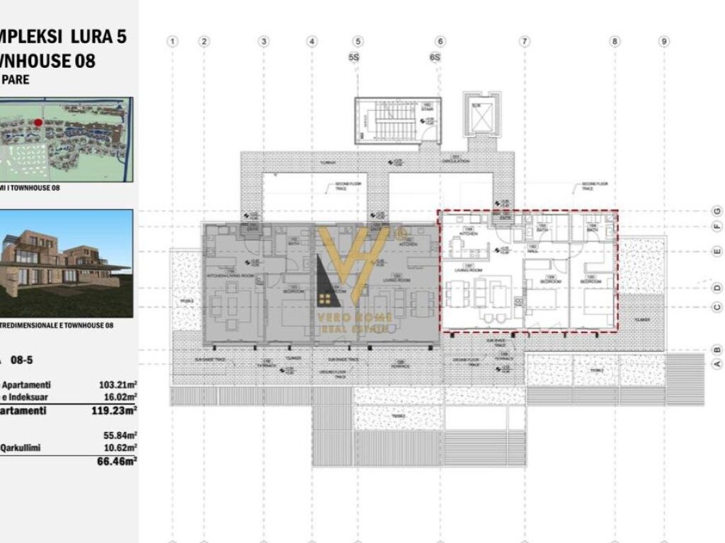 Shitet apartament 2+1+2 te Gjiri i Lalezit 119.23 m2