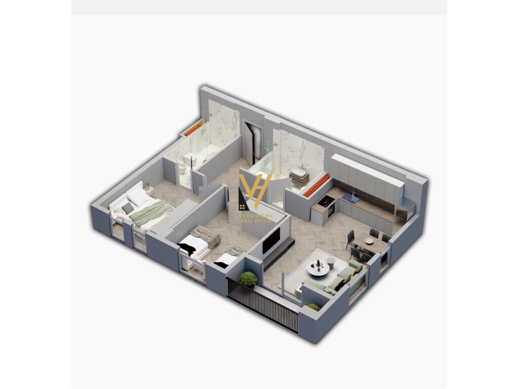 Shitet Apartament 2+1+2+ballkon te Kompleksi Univers City 98 m2