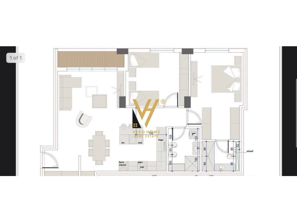 Shitet Apartament 2+1+2 te Rruga e Dibres 107 m2 4