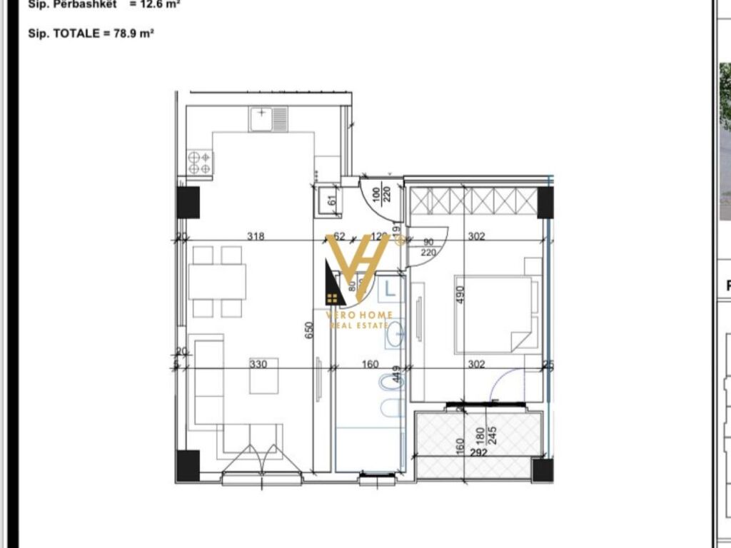 Shitet Apartament 1+1+ballkon te Rruga Dritan Hoxha 78 m2