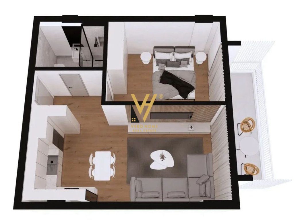 SHITET APARTAMENT 1+1+BLK TE REZIDENCA VIKTORI, QERRET 110.000 EURO 3