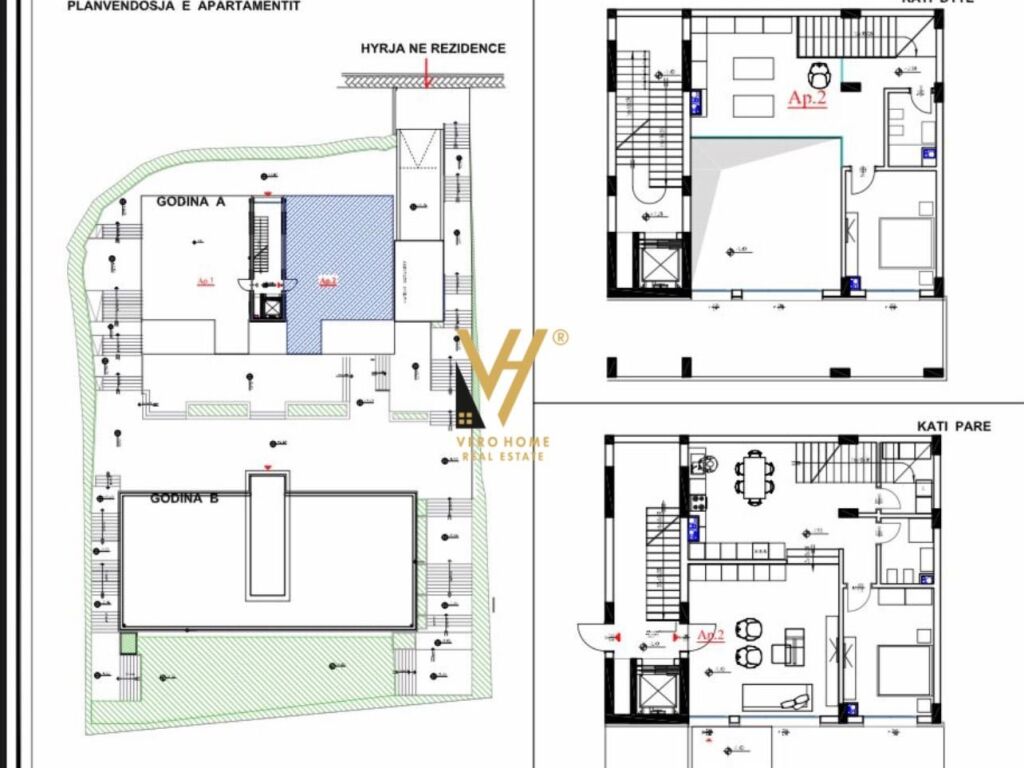 Shitet Apartament Duplex 2+1+2+ballkon te Kompleksi Altea , Sauku 245 m2 1