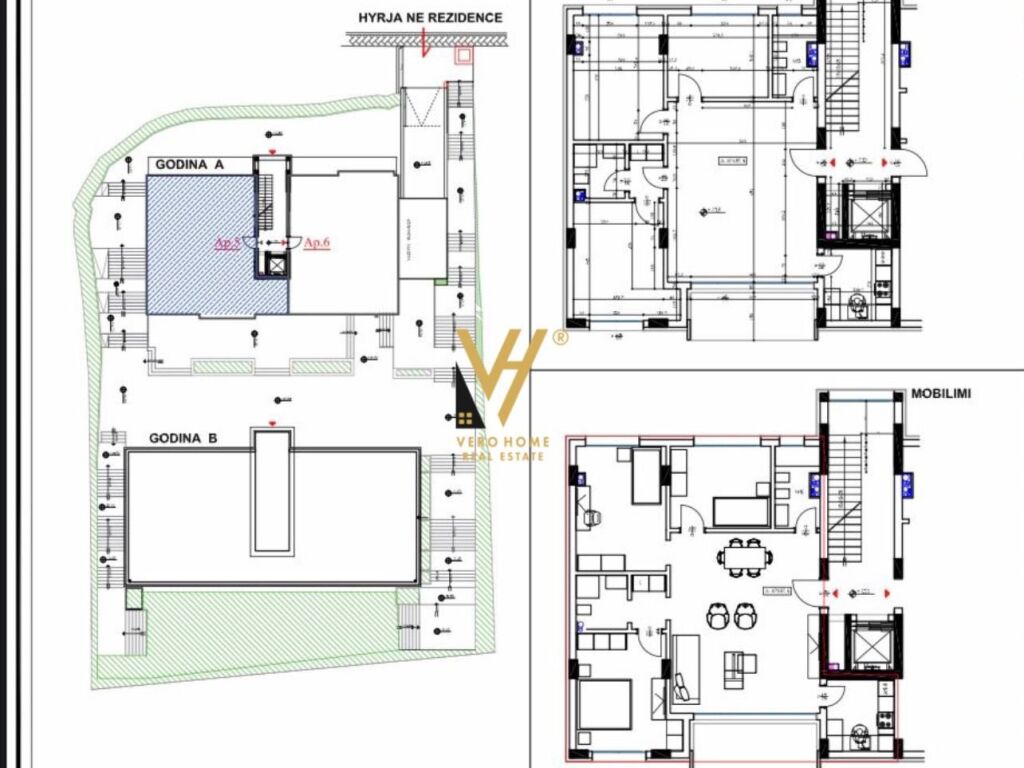 Shitet Apartament 3+1+2+ballkon te Kompleksi Altea , Sauku 168 m2 1