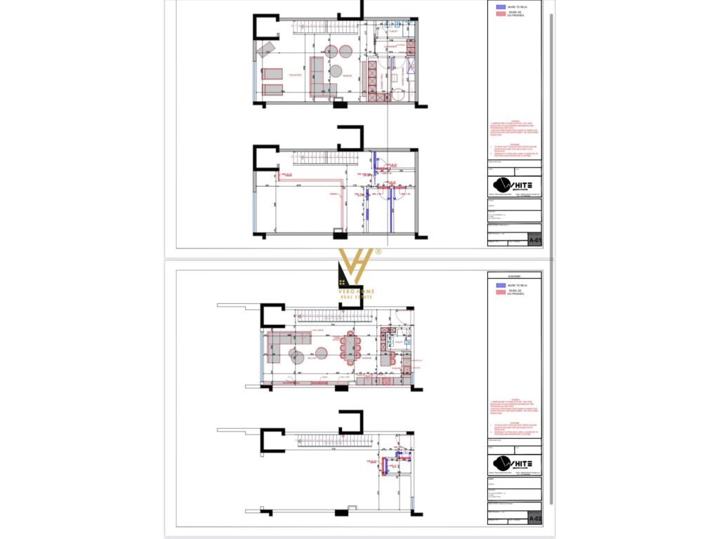 Shitet Vile Tre kateshe te Luminor Residence, Teg 610 m2