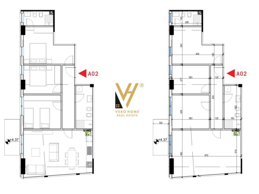 Shitet Apartament 3+1+2+ballkon te Bulevardi i Ri 118 m2