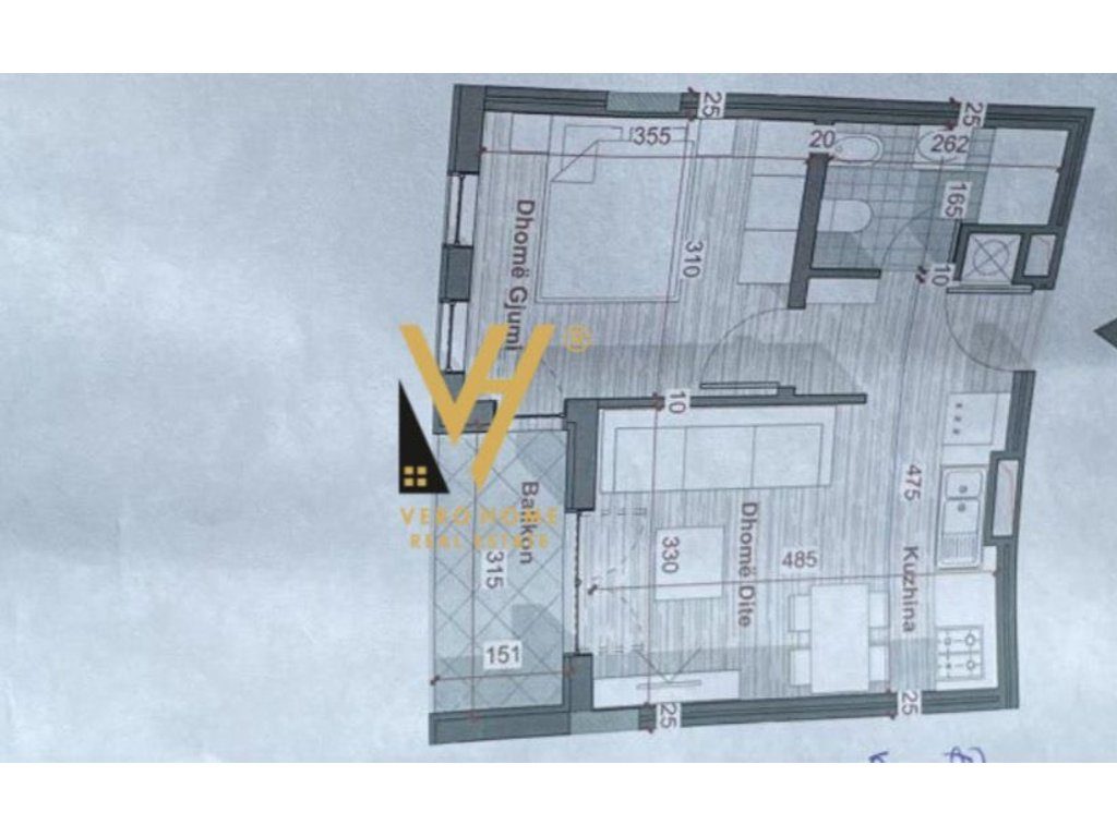 SHITET APARTAMENT 1+1 TE UNIVERS CITY, KAMËZ 68.000 EURO 4