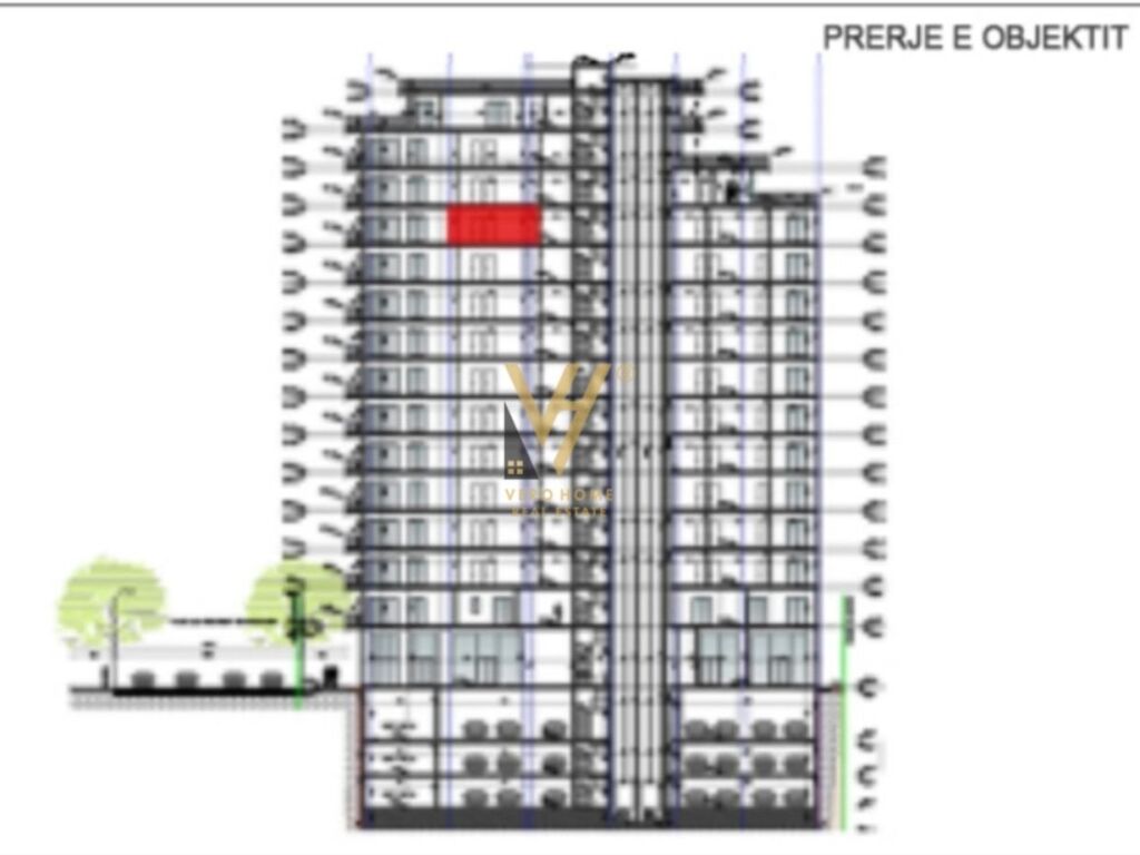 Shitet apartament 1+1+verande te Ish Ekspozita Sot 77 m2 2