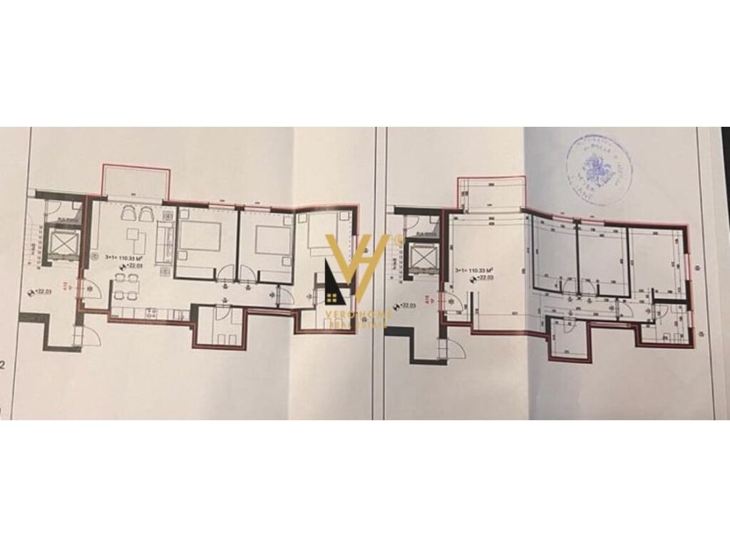 Shitet apartament 3+1+2 te Komplek Deliorgji 128 m2 1
