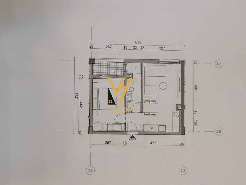 SHITET APARTAMENT 1+1+BLK TE REZ OXA, FRESK 8.300.000 LEKE 3