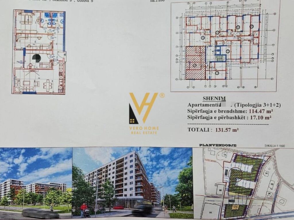 Shitet apartament 3+1+2 ne Paskuqan 131.57 m2