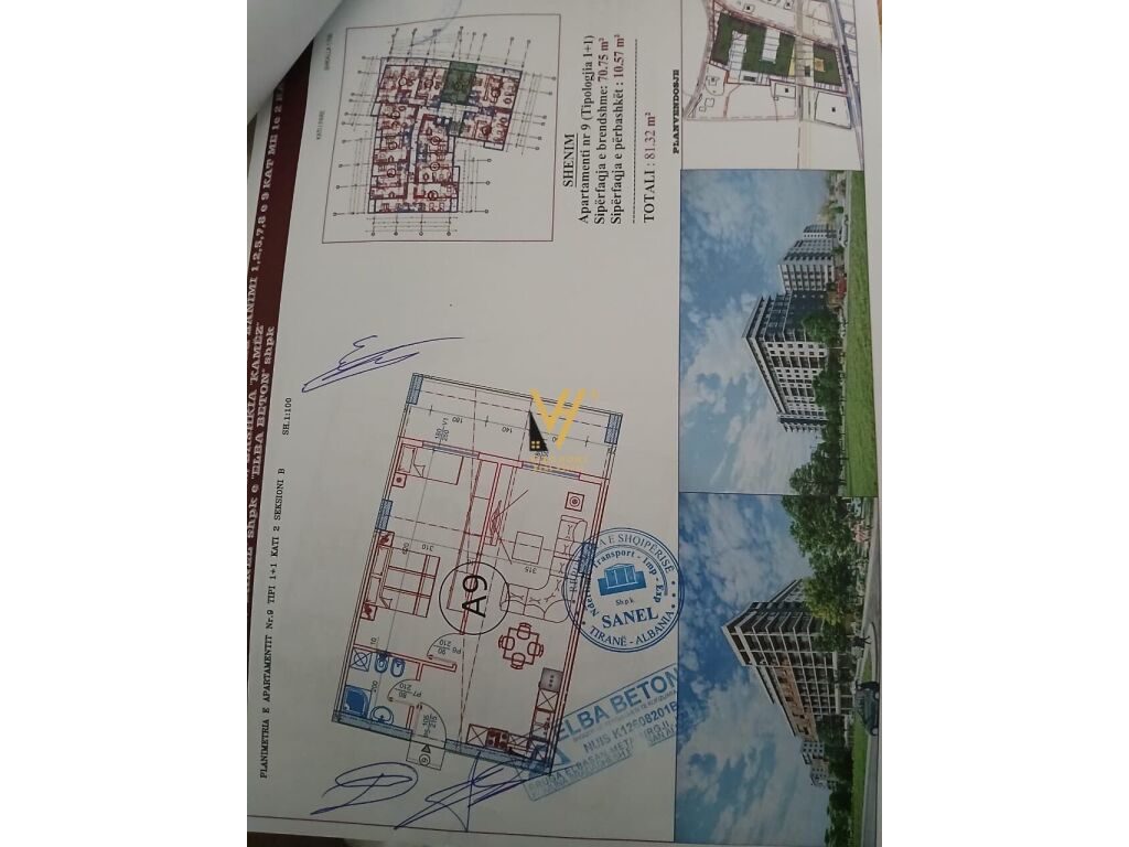 Shitet Apartament 1+1+ballkon ne Paskuqan 81 m2