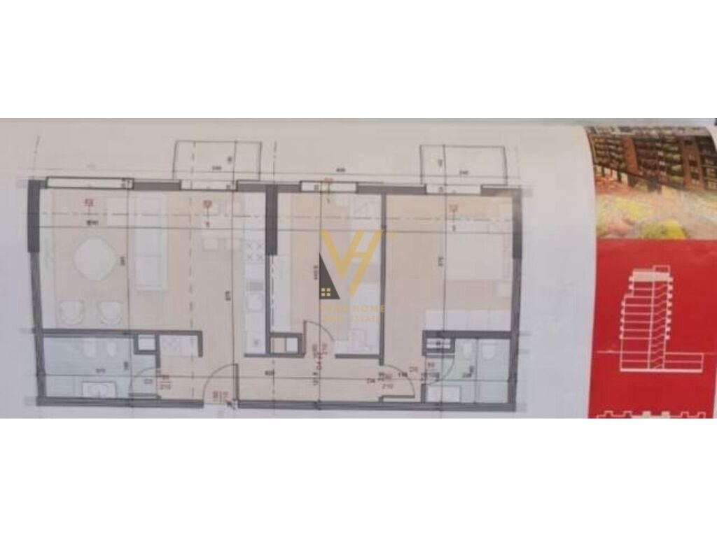 Shitet apartament 2+1+ballkon te Ish Fusha e Aviacionit 105 m2 3
