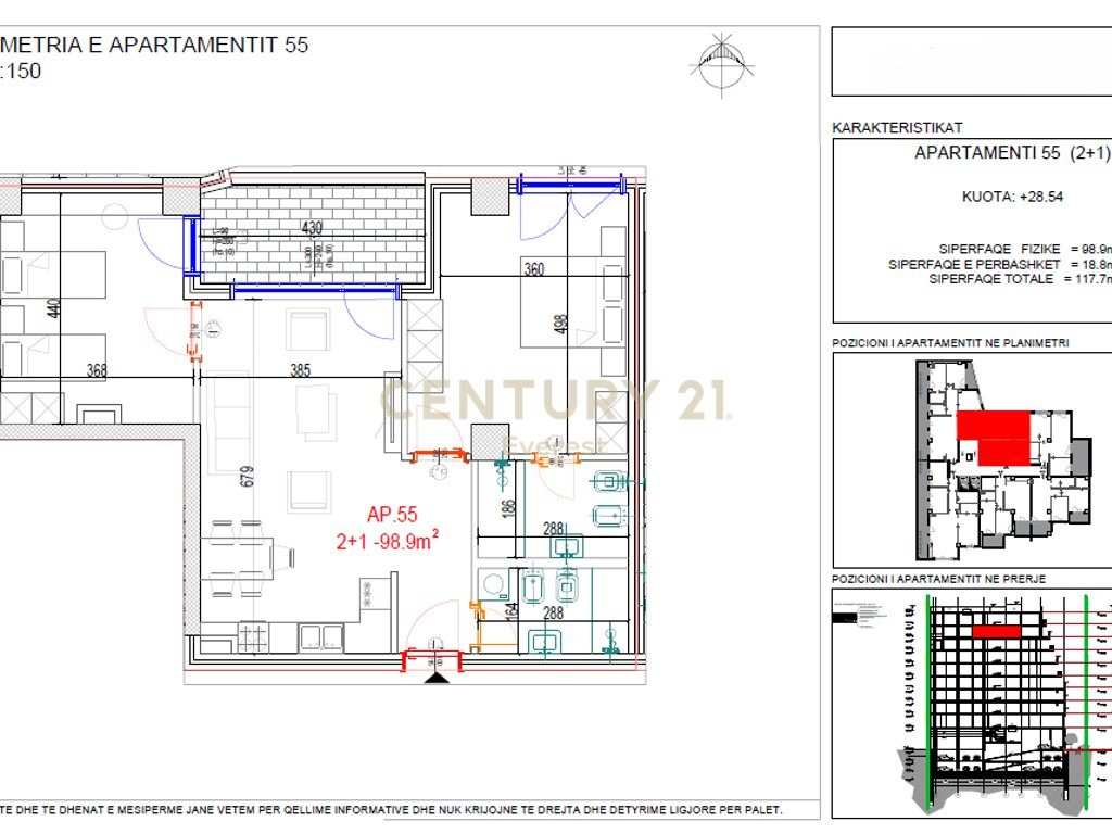 DON BOSKO, 2+1 APARTMENT FOR SALE