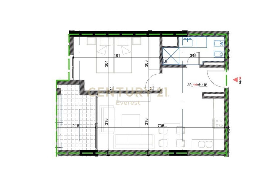 ORIKUM, 1+1 APARTMENT FOR SALE 4