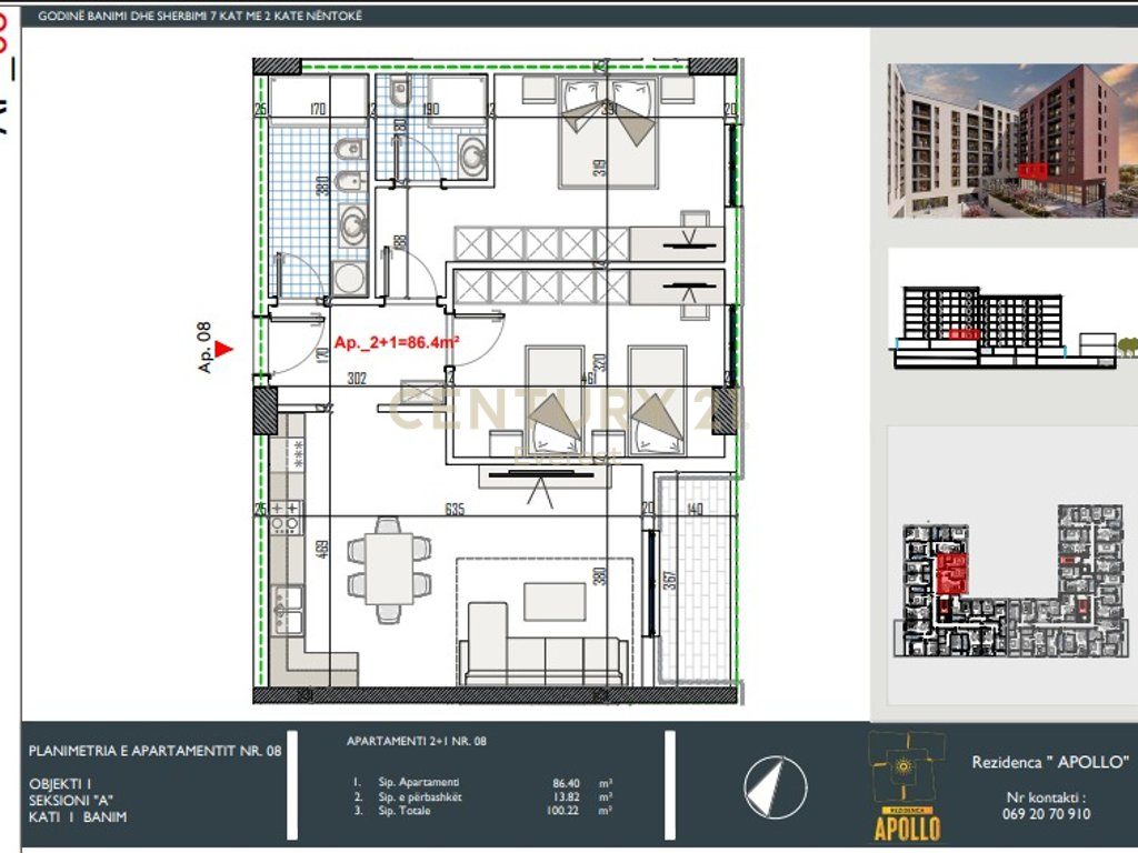Apollo Paskuqan Residence, 2+1 Apartment for Sale, Financing Options Available with Credit! 2