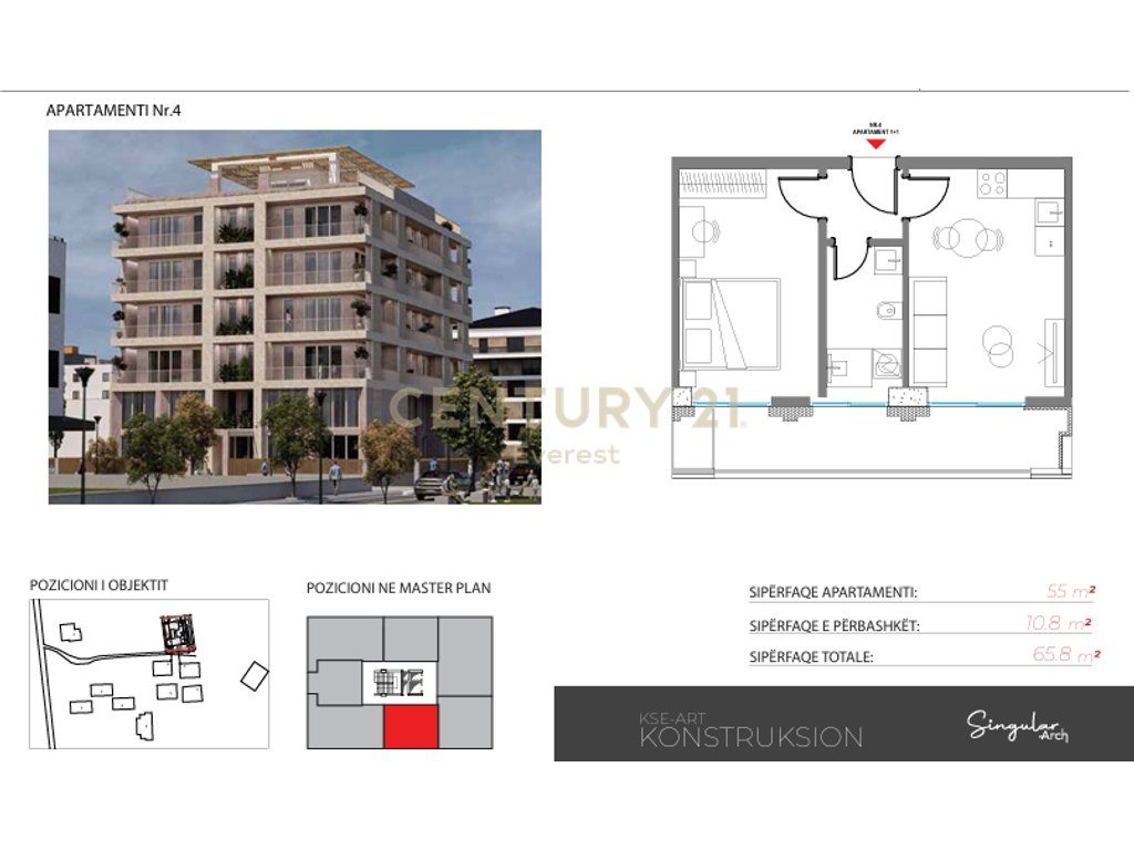 RADHIME, APARTMENT 1+1+PARKING