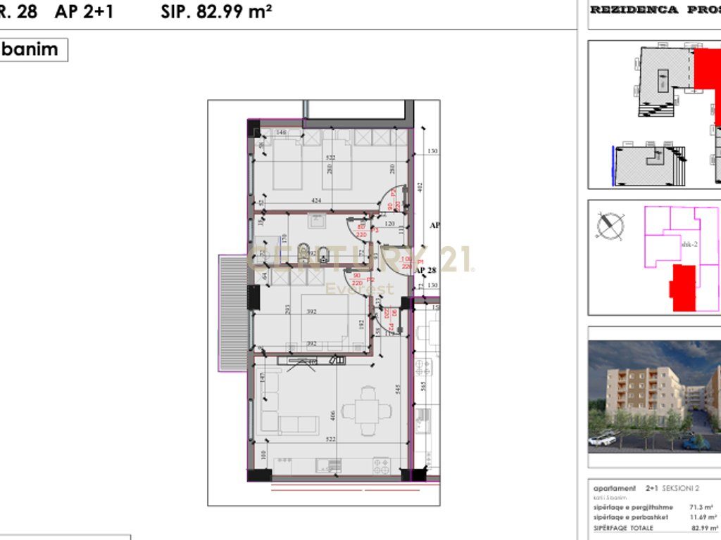 Complex “Kodra e Liqenit”, Paskuqan-Apartment for sale 2+1