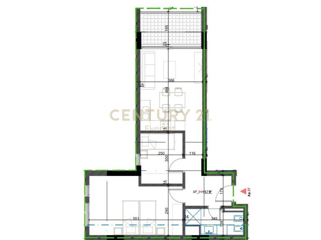 ORIKUM, 1+1 APARTMENT FOR SALE