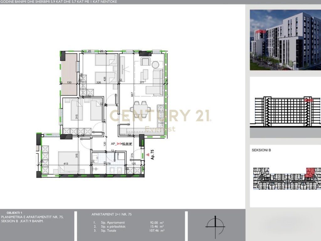 KAMEZ, APARTMENT 3+1 FOR SALE 2