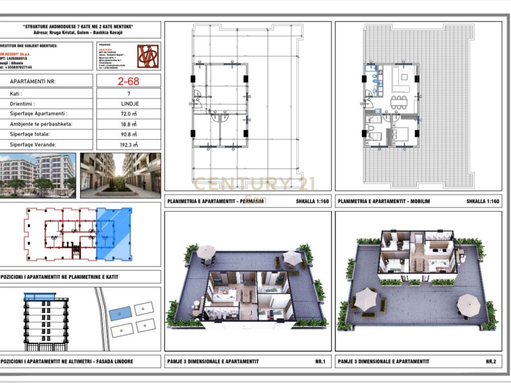 Apartament 2+1 për Shitje në Golem, Durrës | 90.8 m²