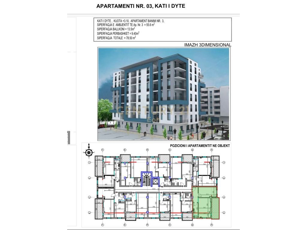 SHITET APARTAMENT 1+1 NE GOLEM, NDERTIM I RI!