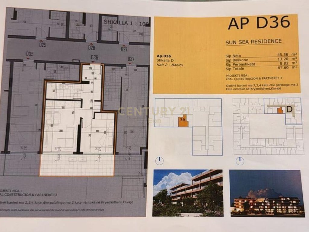 SHITET APARTAMENT 1+1 NE REZIDENCEN ME TE RE NE GOLEM, SUN SEA RESIDENCE !!
