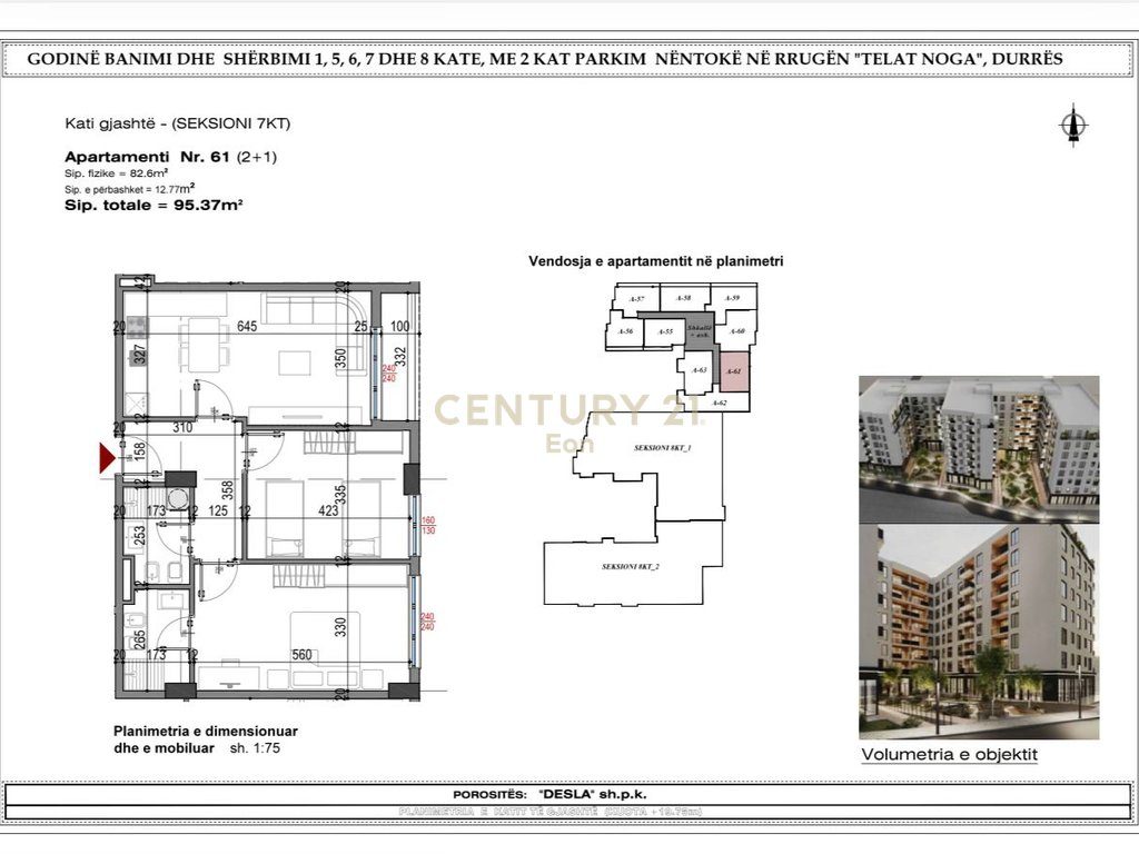 Apartament 2+1 Për Shitje tek West Residence!