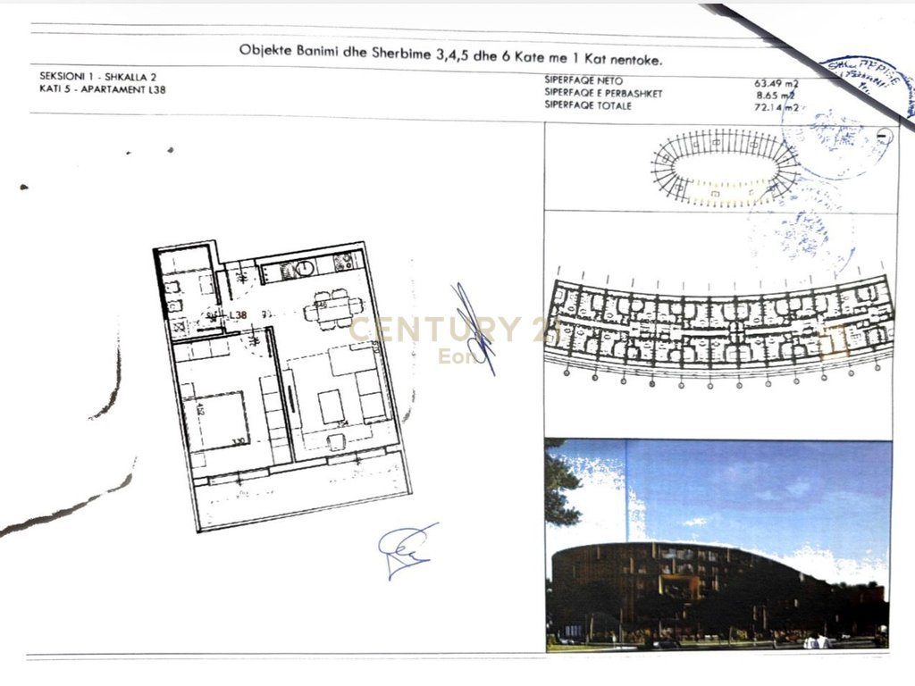 APARTAMENT 1+1 PER SHITJE TEK REZIDENCA EON ,NE GOLEM !