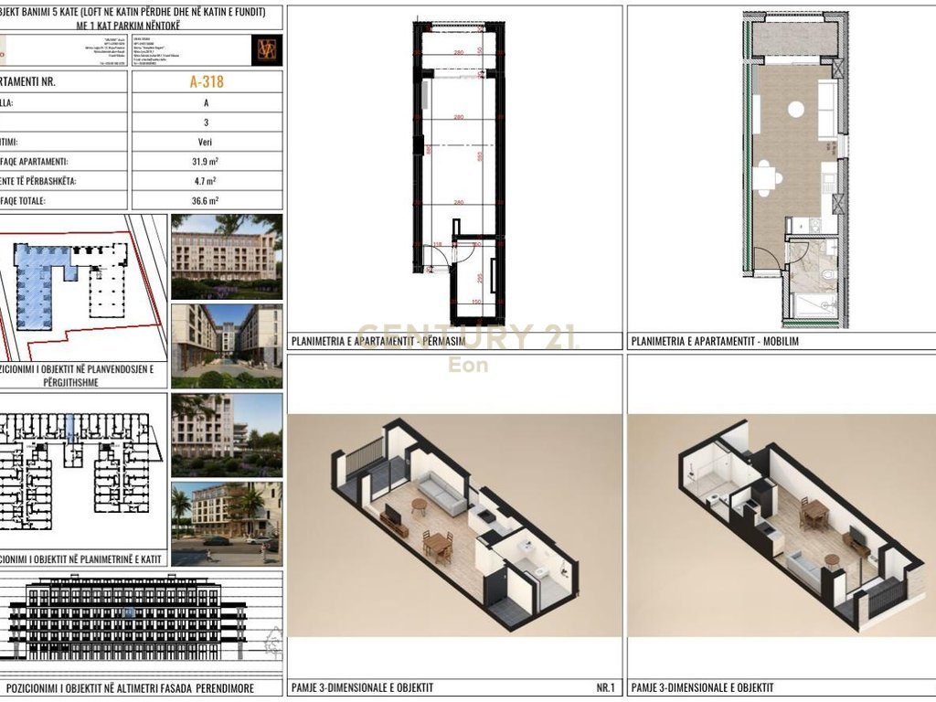 EXCLUZIVE , MUNDESI PAGESE ME KESTE , STUDIO PER SHITJE NE MIDDAL RESIDENCE ! 2