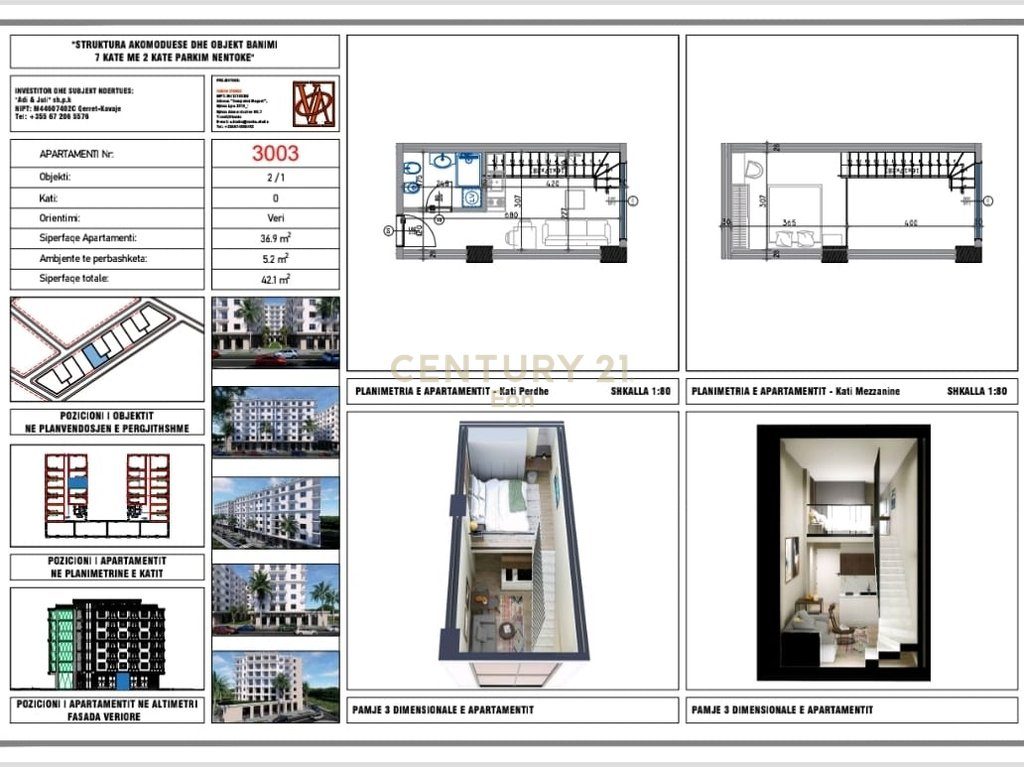 Shitet duplex në Rezidencën "Blue Horizon" , Qerret – Pagesë me Këste !