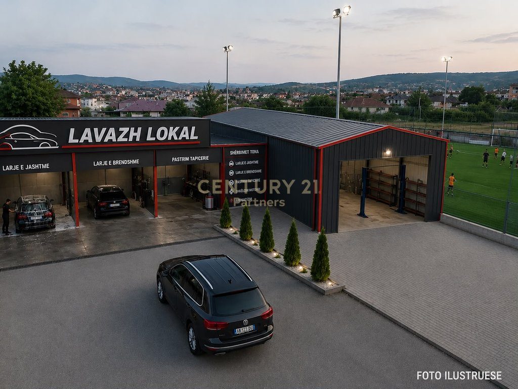 FOR RENT: GARAGE, CAR WASH, SHOP & FOOTBALL FIELD IN KAMËZ ⚽🚗