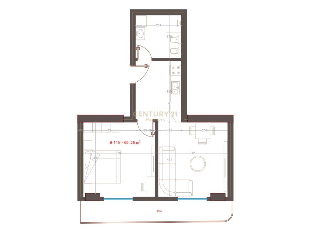 1+1 Apartment for Sale in Exclusive Residence near Golem Beach! 2