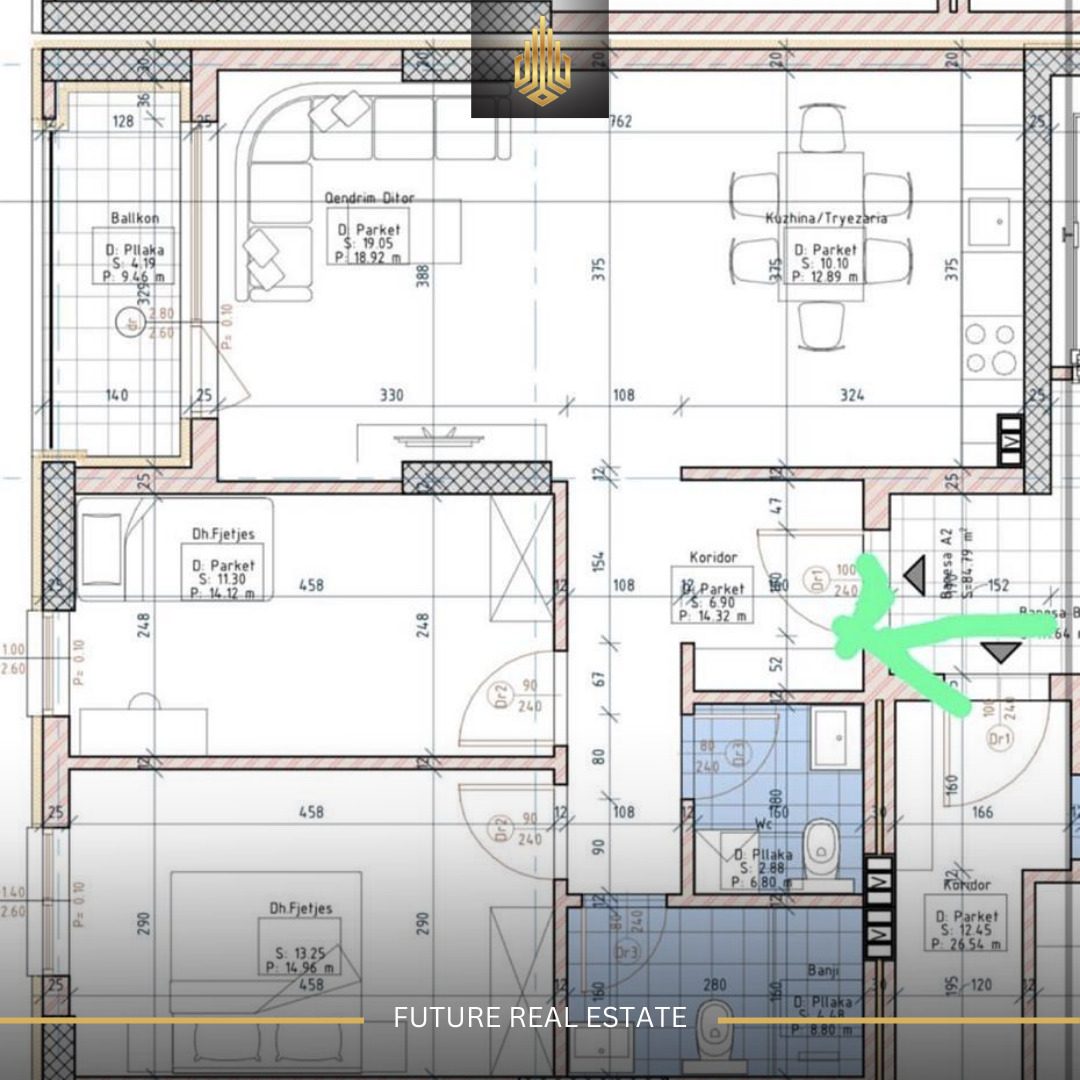 Banesë në SHITJE/84m² 3