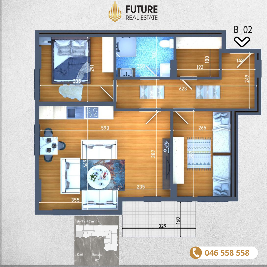 Banesë në SHITJE/78.47m²