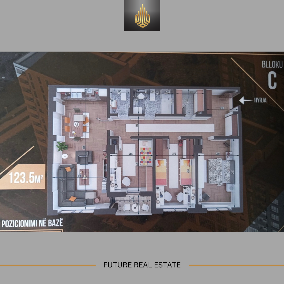 Banesë në SHITJE/123.5m² 3