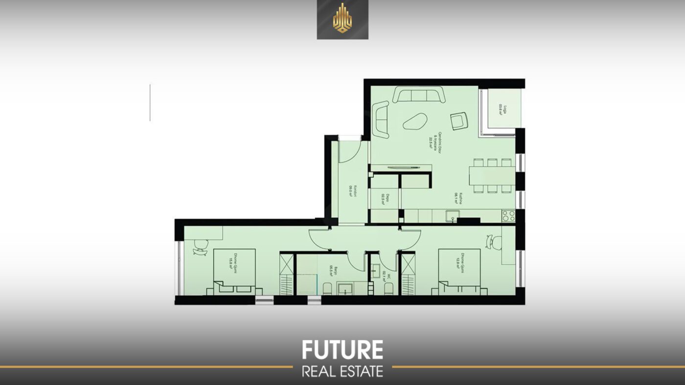 Banesa në SHITJE/1+2 Dhomë gjumi – 98.2m2, Velani, Prishtinë 4